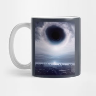 black hole in the city Mug